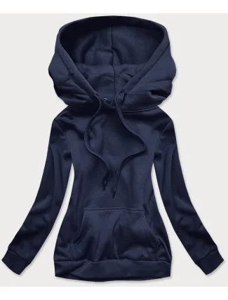 Tmavomodrá dámska tepláková mikina (W02-25)