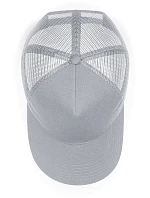 Beechfield B 642 5-panelová snapbacková čiapka „Microknit Trucker“ 53.0642 svetlošedá