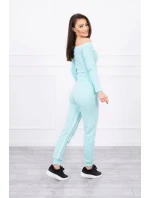 Súprava s dvojitými pruhmi mäta