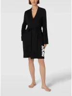 Krátky dámsky župan YI2122635 001 čierny - DKNY Krátky dámsky župan YI2122635 001 čierny - DKNY