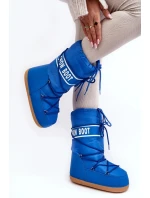 Snehové topánky model 188646 blue - Krok vo veľkom štýle Snehové topánky model 188646 blue - Krok vo veľkom štýle