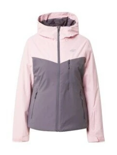 Dámska outdoorová bunda H4Z21-KUDN002 pink-grey - 4F