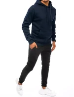 Pánske tmavomodré a čierne tepláky FashionStreet AX0631