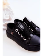 Dziecięce Skórzane Trampki BIG STAR JJ374311 Czarne