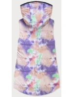 Oranžovo-fialová farebná dámska vesta (1748)