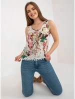 Blúzka AT BZ 2202B.70 biele a zelené