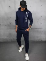 Pánske tmavomodré tepláky FashionStreet AX0682