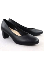 Dámske lodičky na nízkom podpätku čiernej farby Sergio Leone PB177