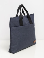 Tmavomodrá textilná taška na notebook