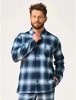 Pyžamo Key MNS 432 B26, dĺžka/šírka 3XL–4XL, na zapínanie Pyžamo Key MNS 432 B26, dĺžka/šírka 3XL–4XL, na zapínanie