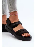 Dámske sandále na platforme Big Star black Dámske sandále na platforme Big Star black