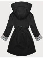 Parka s ozdobnou podšívkou BH Forever black (BH-2401)