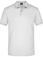 Daiber JN 710 Pánske elastické polo tričko z piké 02.0710 šedá melírovaná Daiber JN 710 Pánske elastické polo tričko z piké 02.0710 šedá melírovaná