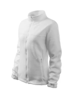 Bunda fleece dámska biela