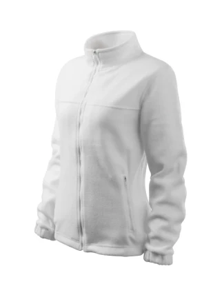 Bunda fleece dámska biela