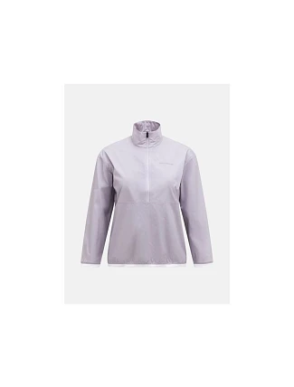 Dámska bunda PEAK PERFORMANCE W Half Zip Wind Jacket, sivá Dámska bunda PEAK PERFORMANCE W Half Zip Wind Jacket, sivá