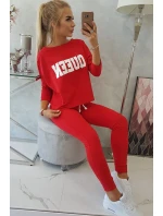 Súprava s potlačou Queen červená