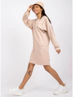 Dámske šaty Dress-EM-SK-717.33X-béžová