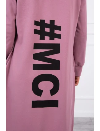 Tmavo ružová bunda s potlačou Tmavo ružová bunda s potlačou