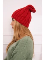 Fleecová čiapka Iwona K221 maroon