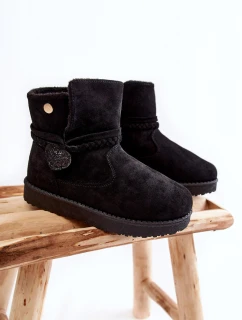 Dziecięce Botki Śniegowce Czarne May