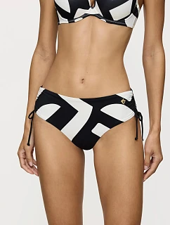 Dámske plavkové nohavičky Summer Allure Midi X White, bielo-čierne – TRIUMPH