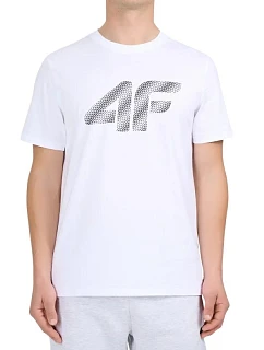 Pánske tričko 4F M3342 biele 4FWMM00TTSHM3342 10S pánske