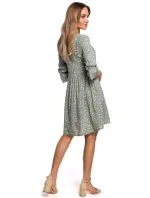 M521 Šaty s nariasenými rukávmi - model 7