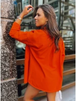 Dámska oranžová košeľová bunda CALIFORNICATION FashionStreet TY3523z Dámska oranžová košeľová bunda CALIFORNICATION FashionStreet TY3523z