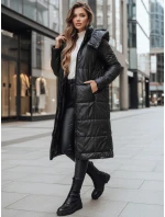 Dámska prechodná bunda ORVITA prešívaná s kapucňou čierna FashionStreet TY5024z