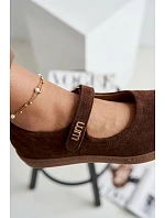 Semišové baleríny Barefoot so Zazoo remienkom 10206 Chocolate Semišové baleríny Barefoot so Zazoo remienkom 10206 Chocolate