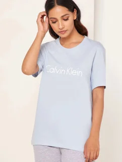 Dámske tričko QS6105E-7JC modrá - Calvin Klein