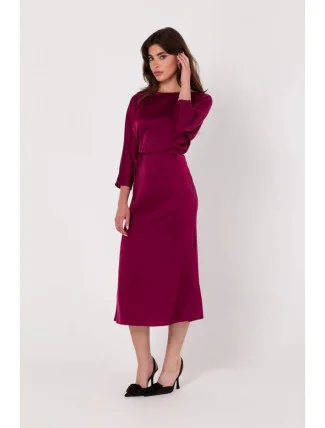 Dámske šaty K177 burgundy - Makover