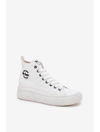Lee Cooper Dámske tenisky na platforme LCW-25-44-3209L White Lee Cooper Dámske tenisky na platforme LCW-25-44-3209L White