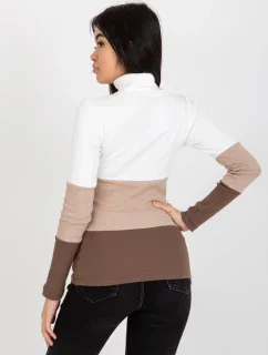 Blúzka RV BZ 8465.36X biela a hnedá