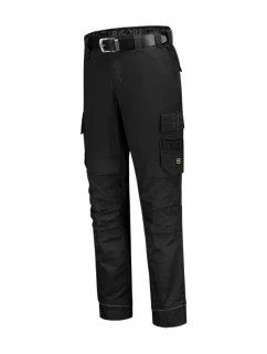 Pracovné nohavice Twill Cordura Stretch unisex pracovné nohavice čierne