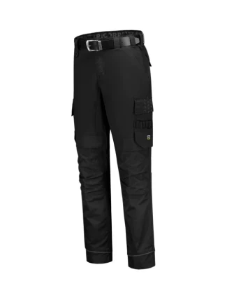 Pracovné nohavice Twill Cordura Stretch unisex pracovné nohavice čierne
