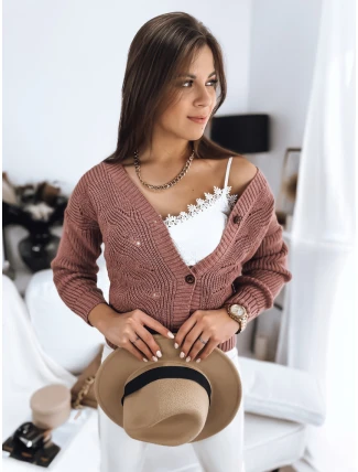 Dámsky sveter bez zipsu WIKI ružový FashionStreet MY1708