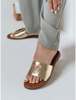 Dámske žabky so srdcom LOVEMISS gold FashionStreet ZY0769