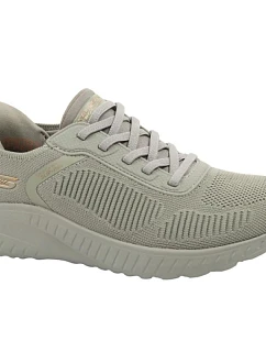 Dámske športové topánky Skechers Bobs Squad, nazúvacie SLIP-INS, olivové