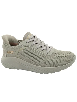 Dámske športové topánky Skechers Bobs Squad, nazúvacie SLIP-INS, olivové Dámske športové topánky Skechers Bobs Squad, nazúvacie SLIP-INS, olivové