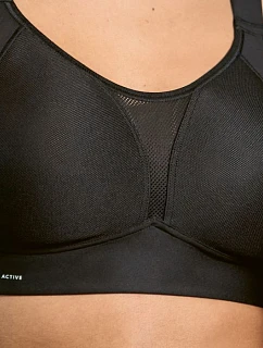 športová podprsenka smart control tvarovaná, clean cut 5530 čierna - Active
