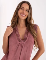 Blúzka MI BZ 7975.09P tmavoružová