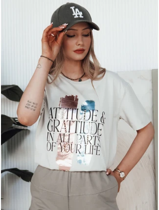 Dámske tričko MISTAL svetlo šedá FashionStreet RY2578