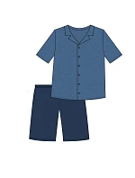 Pyžamo Cornette 2000/01 kr/r 3XL–5XL, na zips Pyžamo Cornette 2000/01 kr/r 3XL–5XL, na zips