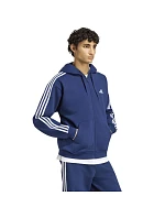 Pánska mikina adidas Essentials 3-Stripes Fleece Full-Zip Hoodie, tmavomodrá KY4144 Pánska mikina adidas Essentials 3-Stripes Fleece Full-Zip Hoodie, tmavomodrá KY4144