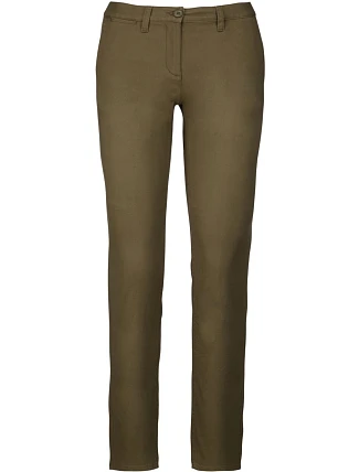 Kariban K 741 Dámske chino nohavice 20.K741 svetlo khaki