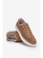 Pánska semišová športová obuv Zazoo 1544 beige Pánska semišová športová obuv Zazoo 1544 beige