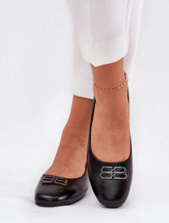 Eleganckie Baleriny Damskie Z Ozdobą Vinceza 62206 Czarne