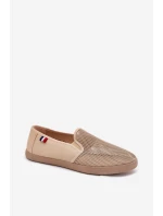 Męskie Ażurowe Tenisówki Trampki Beżowe Koboru